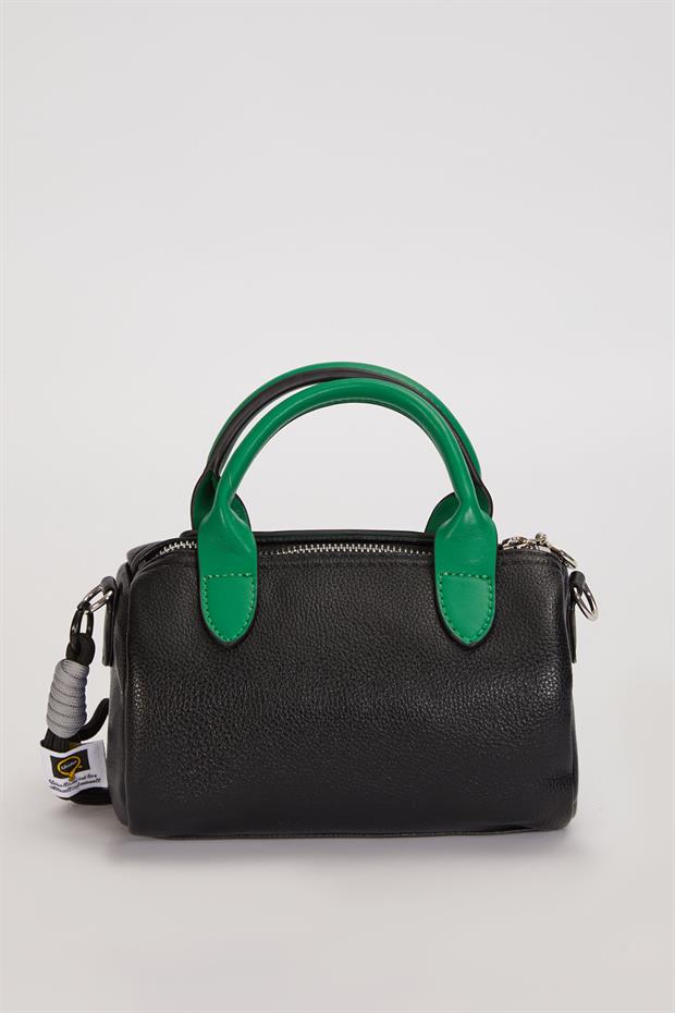 Siyah Çok Renkli El Çantası