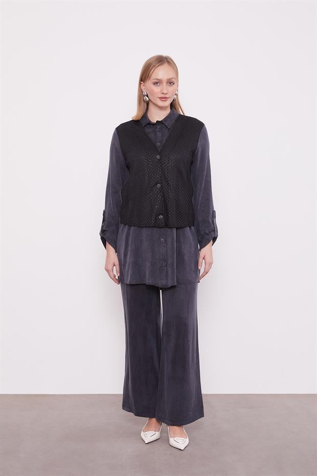 Siyah File Detaylı Cupra İkili Takım