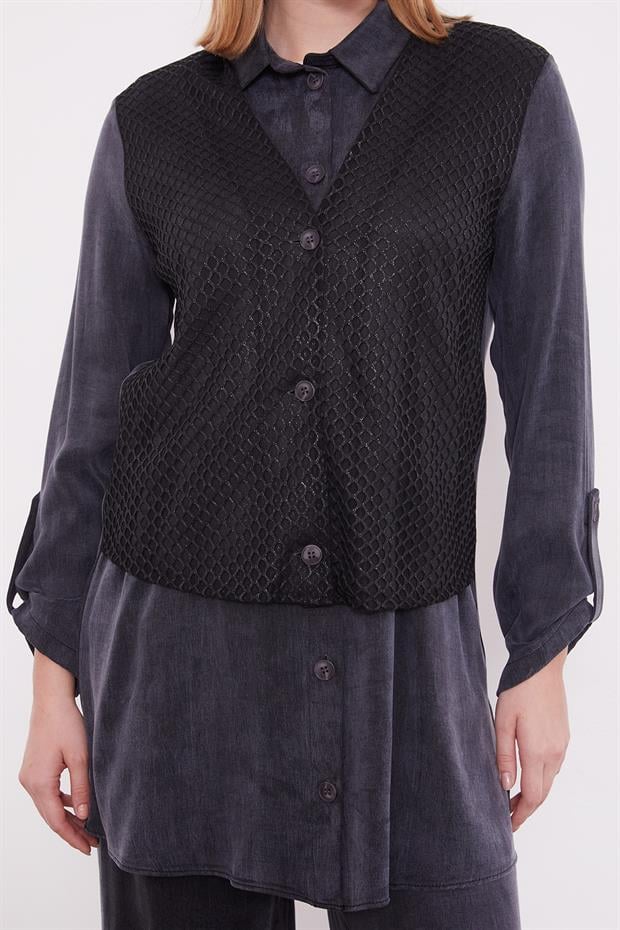 Siyah File Detaylı Cupra İkili Takım