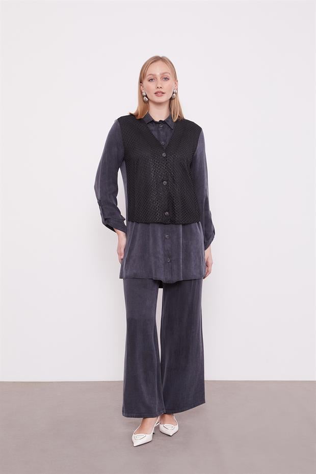 Siyah File Detaylı Cupra İkili Takım