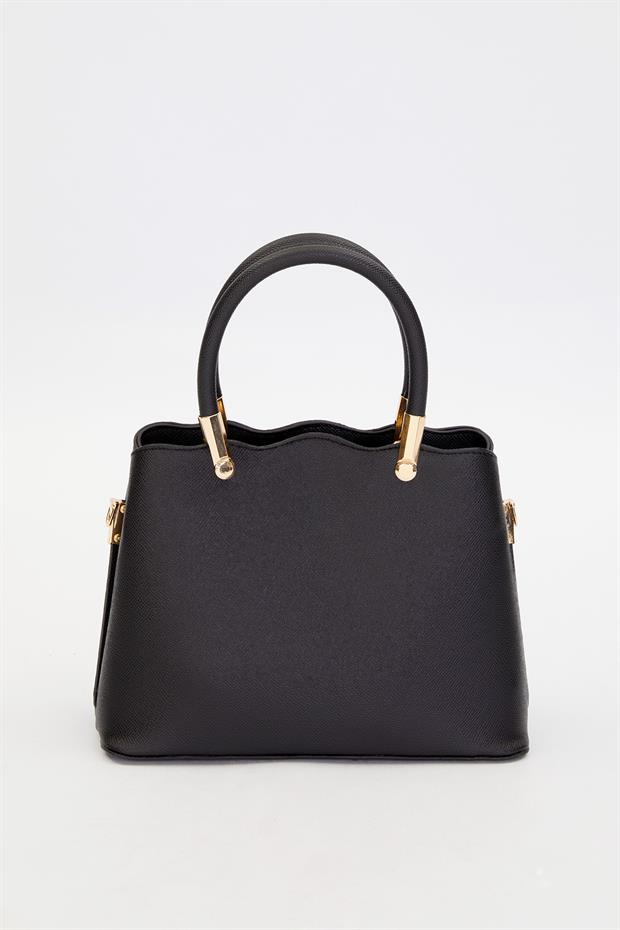 Siyah Dalga Kenar El Çantası