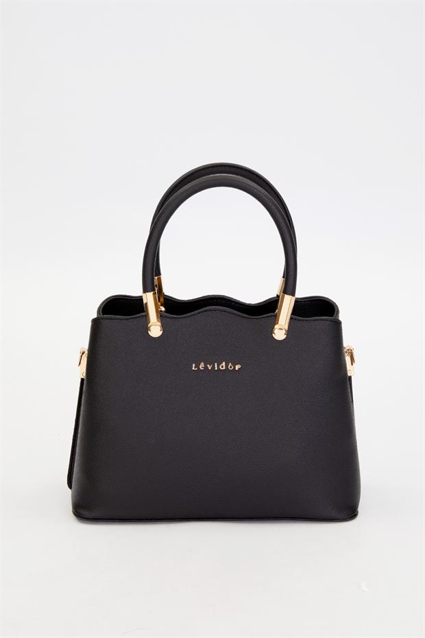 Siyah Dalga Kenar El Çantası