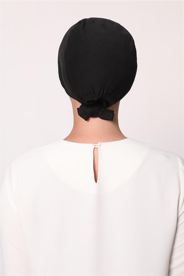 Siyah Dikişsiz Bone