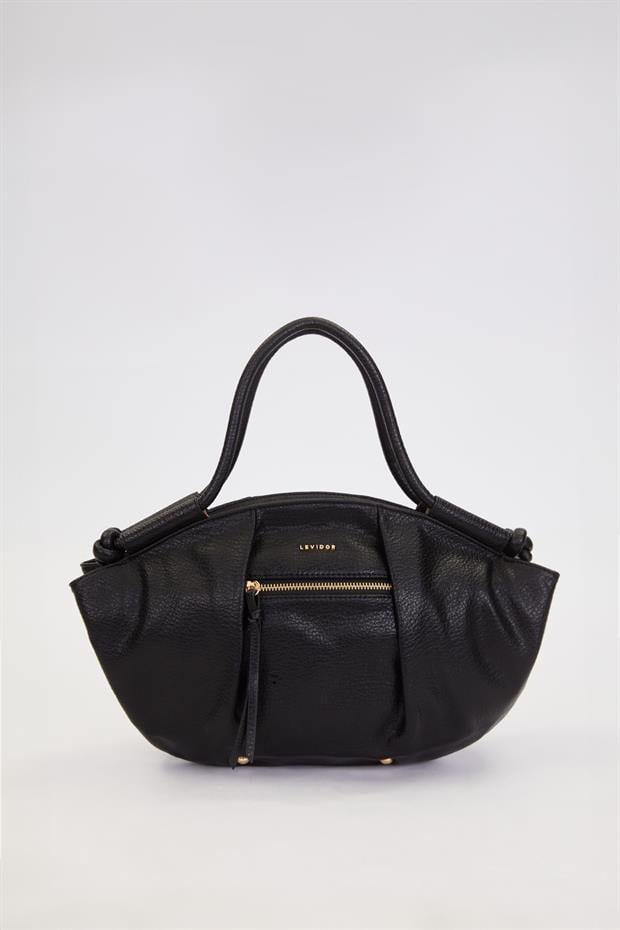 Siyah Düğüm Askı Detaylı Omuz Çantası