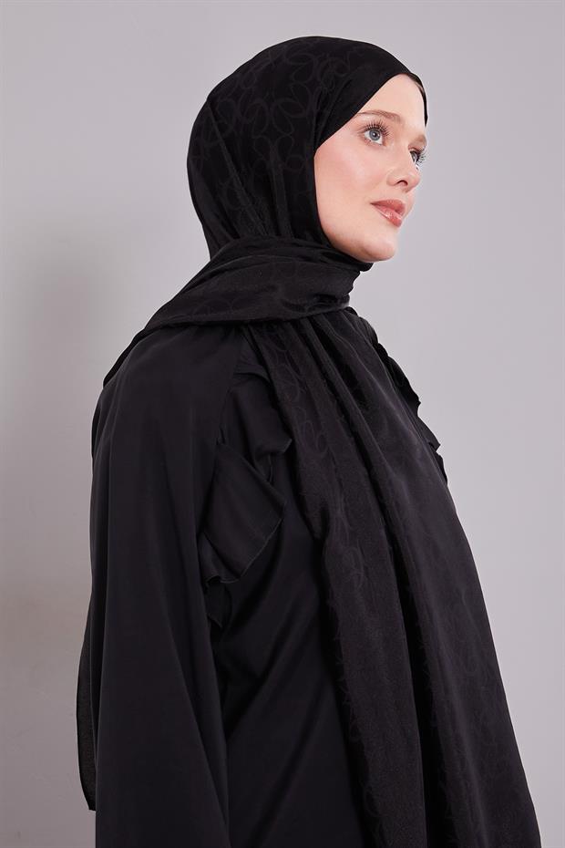 Siyah Geometrik Desen Grazia Şal