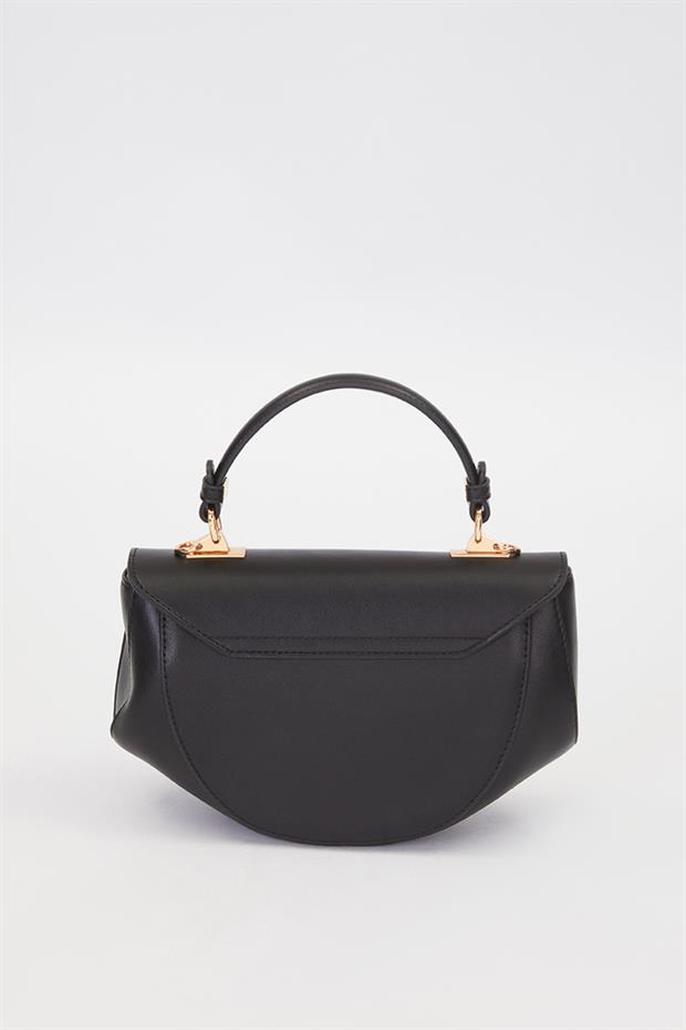 Siyah Geometrik Model El Çantası