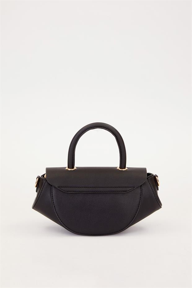 Siyah Geometrik Model Omuz Çantası