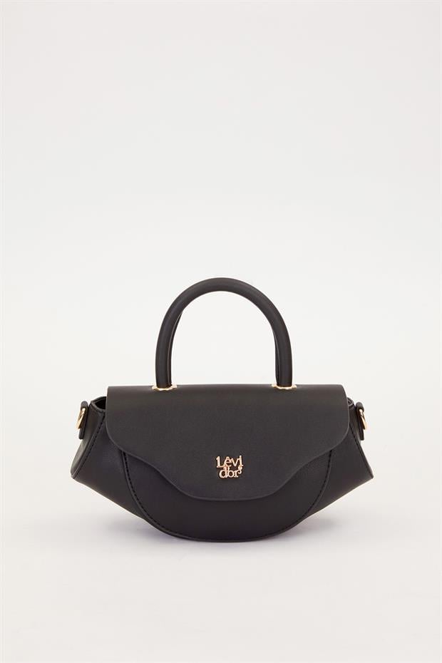 Siyah Geometrik Model Omuz Çantası