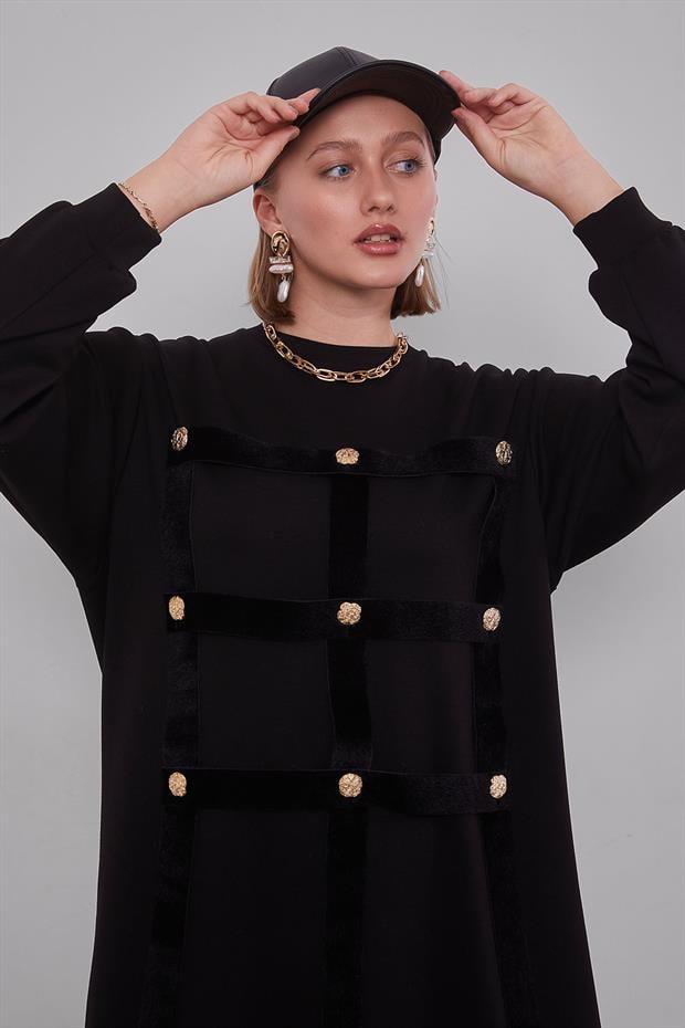 Siyah Kare Görünümlü İkili Takım