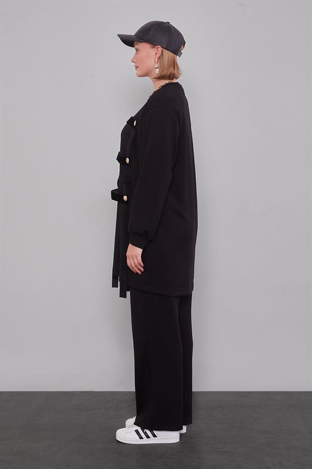 Siyah Kare Görünümlü İkili Takım