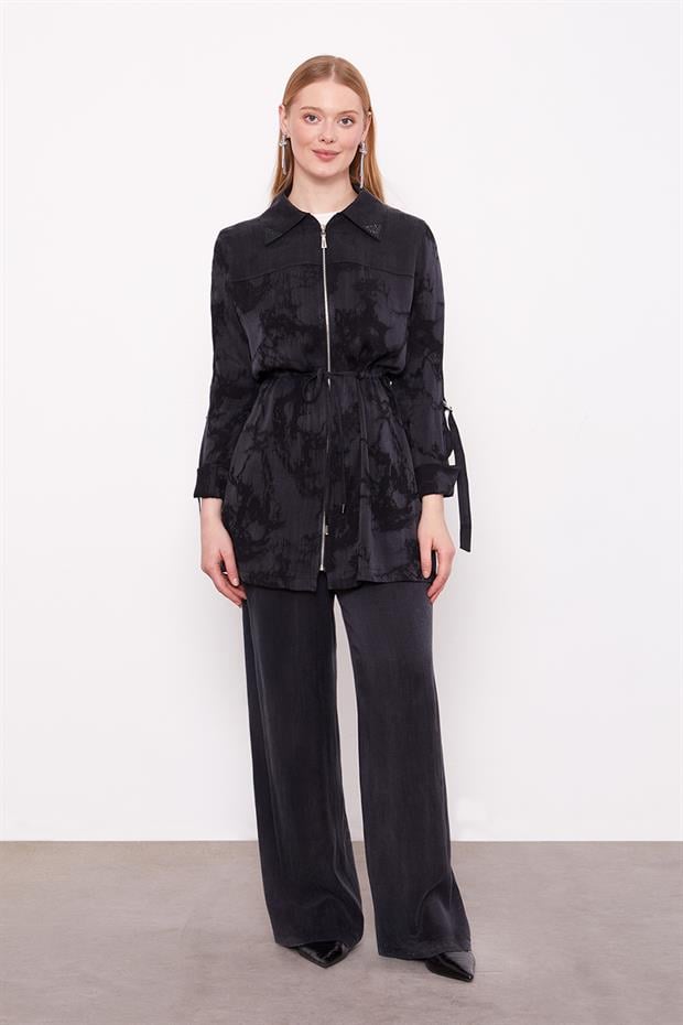 Siyah Kemerli Kol Detaylı Cupra İkili Takım