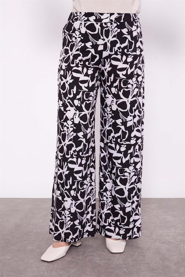 Siyah Kimono Pantolon Takım