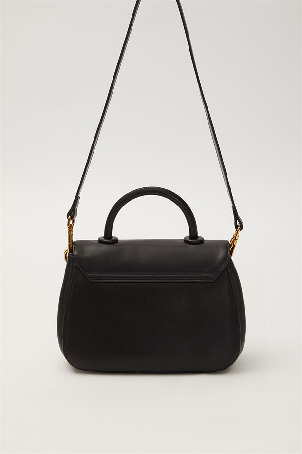 Siyah LVD Logolu Omuz Çantası