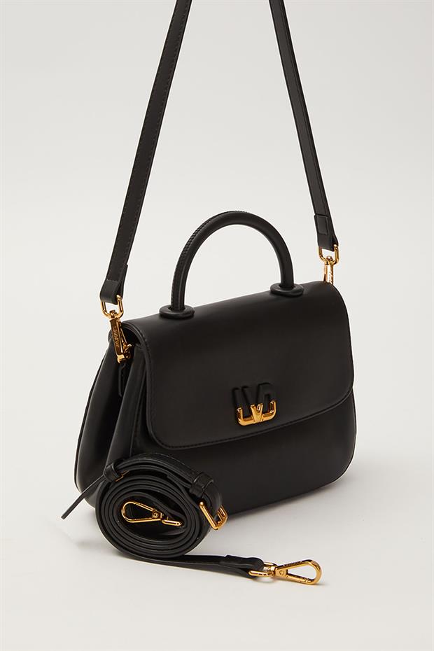 Siyah LVD Logolu Omuz Çantası