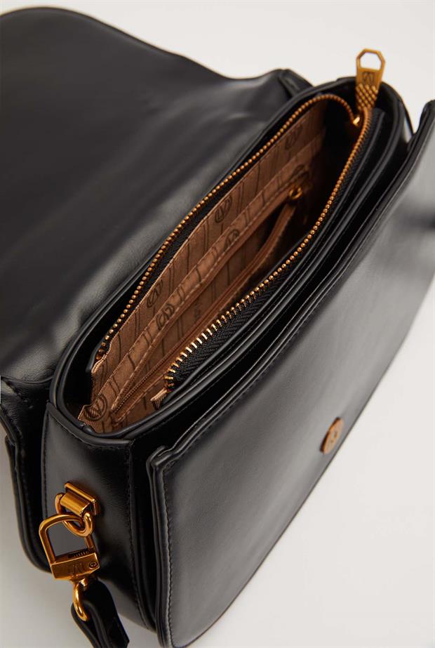 Siyah Oval Model El Çantası