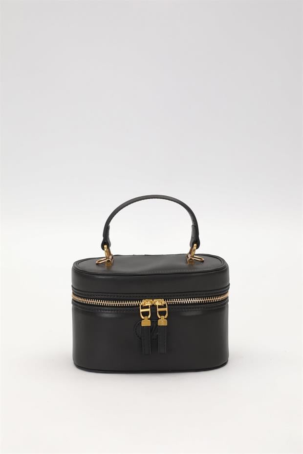 Siyah Elips Model El Çantası