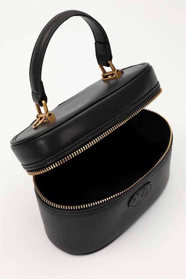 Siyah Elips Model El Çantası