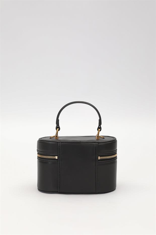 Siyah Elips Model El Çantası