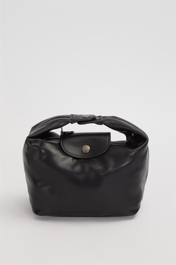 Siyah Uzatılabilir Askılı El Çantası