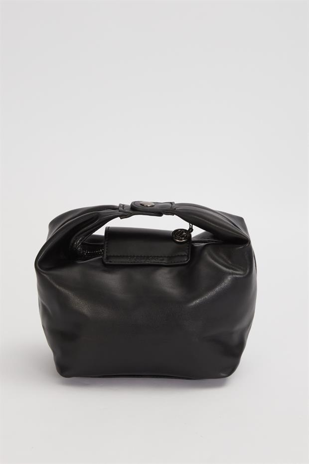 Siyah Uzatılabilir Askılı El Çantası