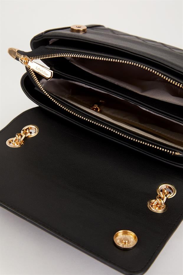 Siyah Zincir Askı Omuz Çantası