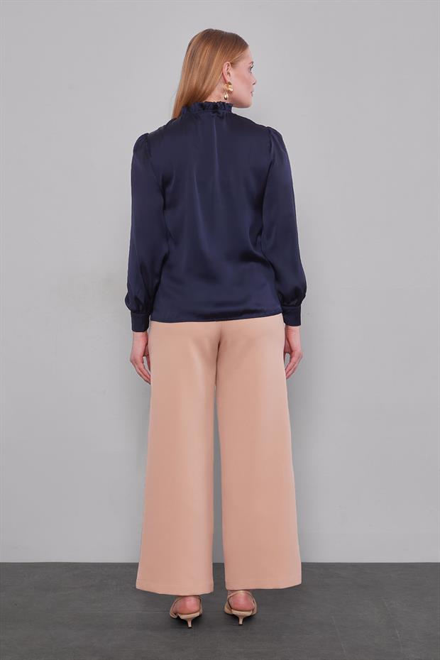 Somon Beli Lastikli Pantolon