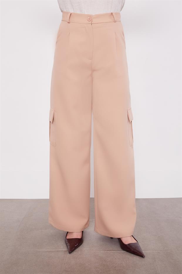 Somon Cep Detaylı Pantolon