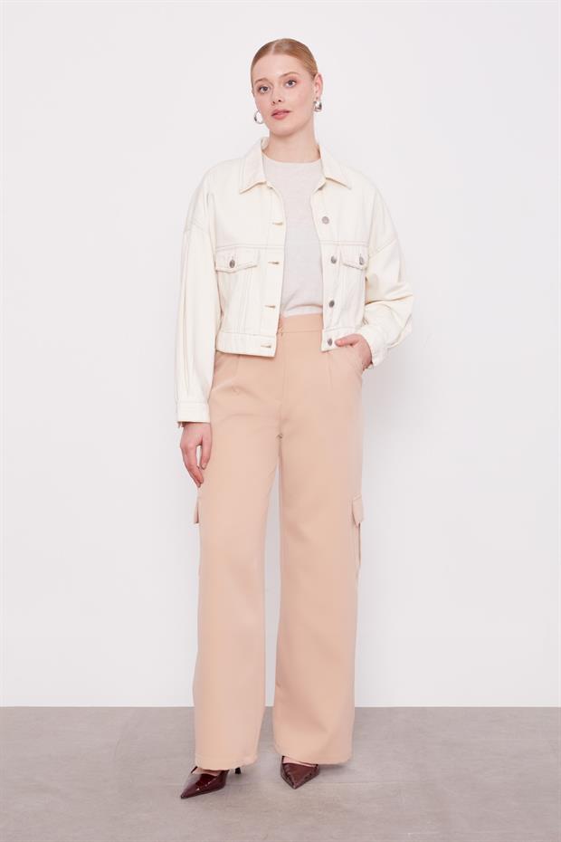 Somon Cep Detaylı Pantolon