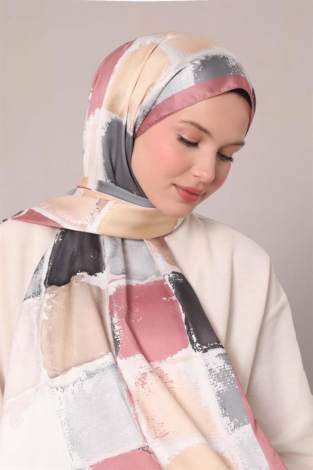 Somon Dama Desen Twill Şal