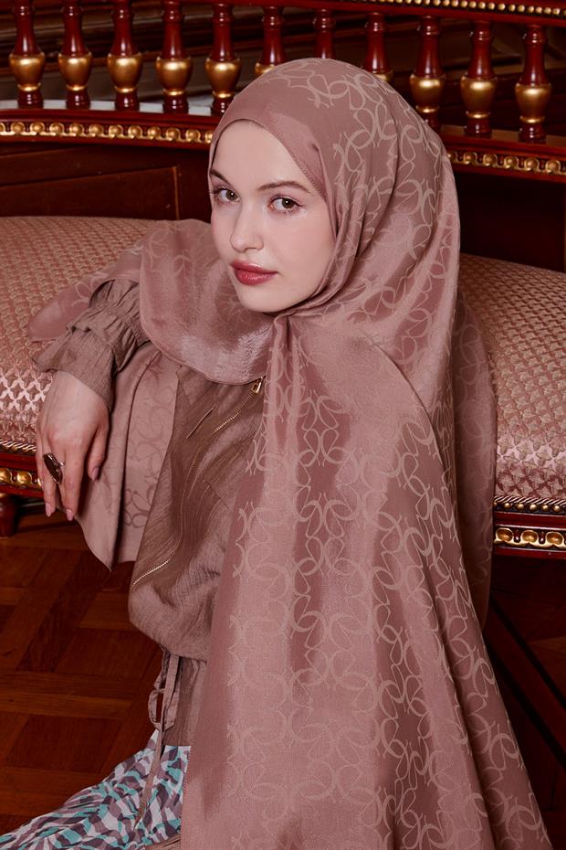 Somon Geometrik Desen Grazia Şal