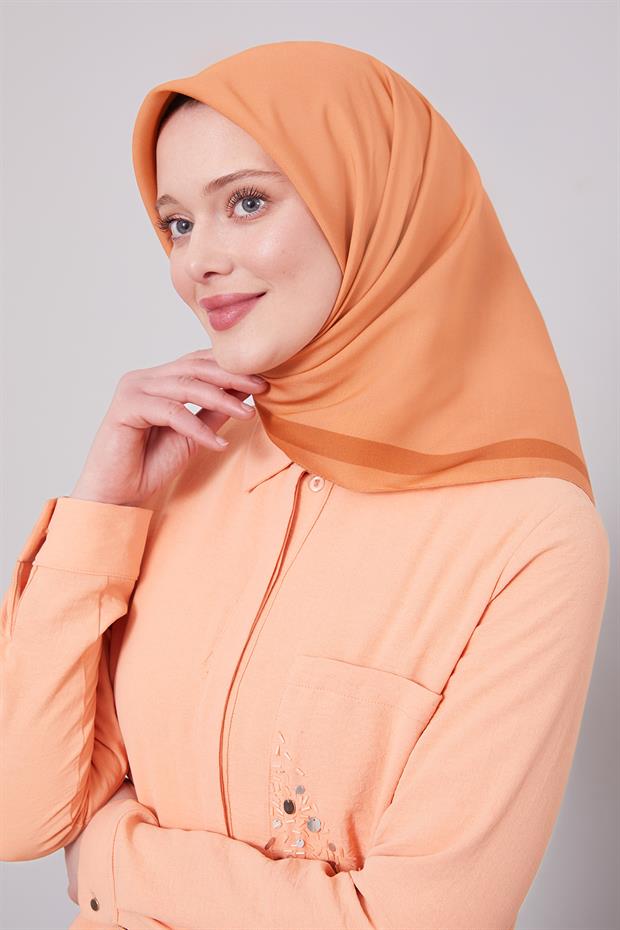 Somon Kenar Şerit Aura Eşarp