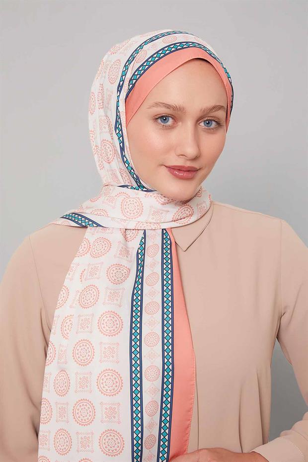 Somon Motif Desen Club Şal