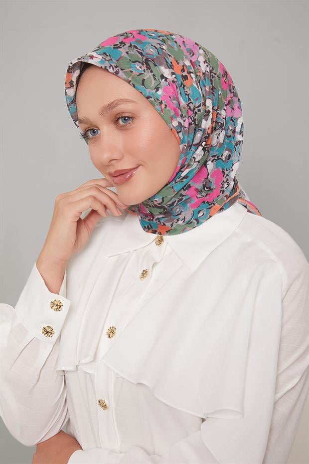 Somon Yonca Desen Soft Eşarp