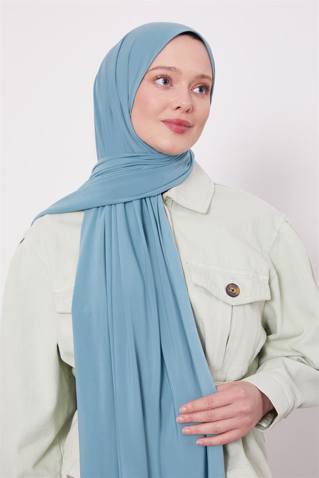 Su Yeşili Düz Sandy Şal