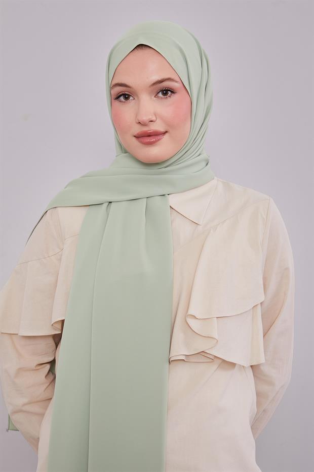 Su Yeşili Düz Trend Şal