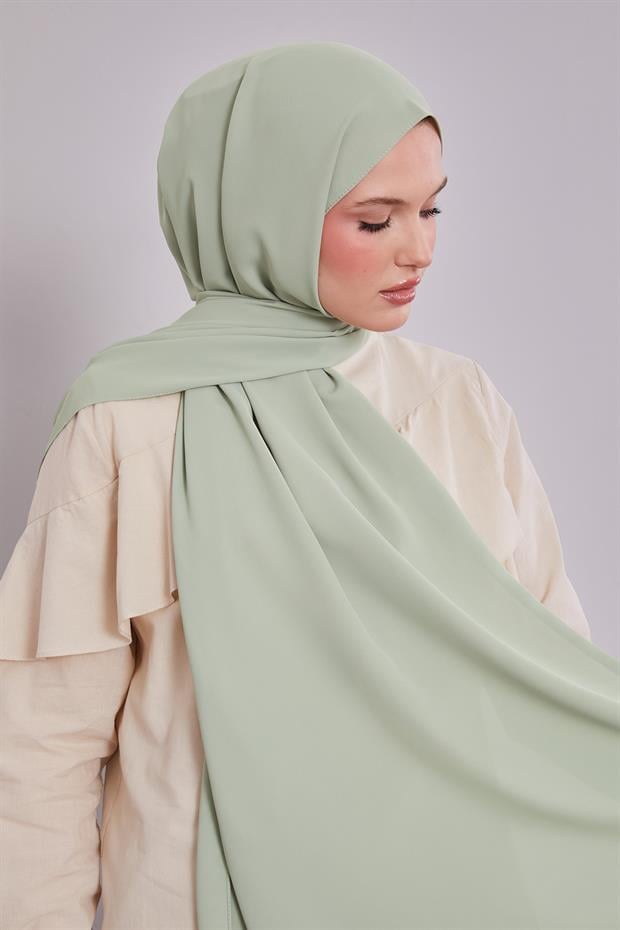 Su Yeşili Düz Trend Şal