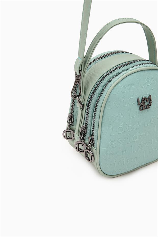 Su Yeşili Oval Model Omuz Çantası