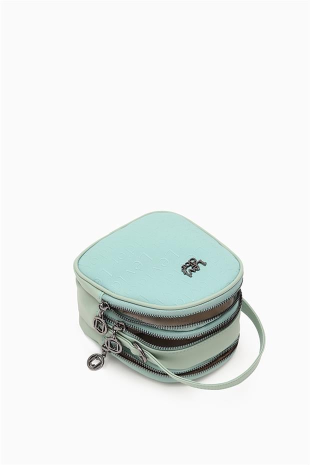 Su Yeşili Oval Model Omuz Çantası