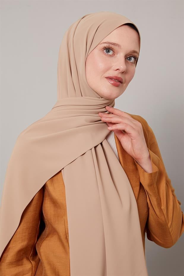 Sütlü Kahve Düz Trend Şal