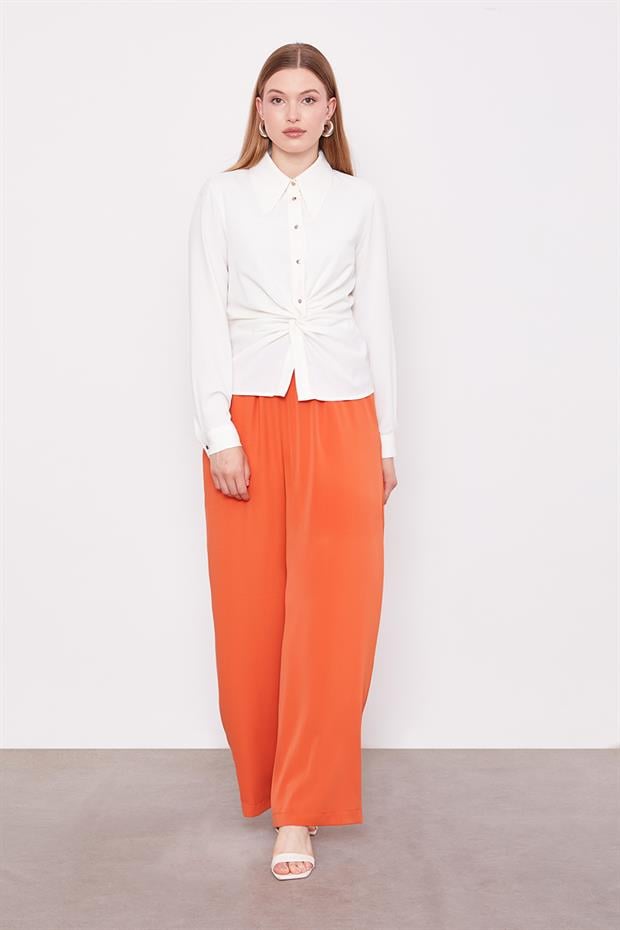 Taba Bol Paça Beli Lastik Pantolon