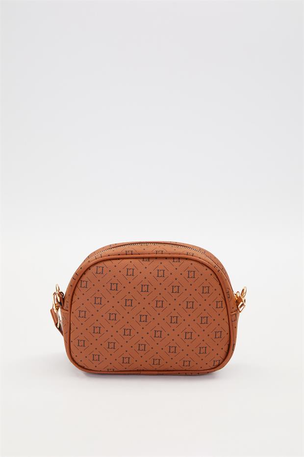 Taba Dikey Şerit Detaylı Omuz Çantası