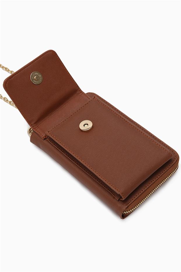 Taba Ön Cepli Zincirli Cüzdan