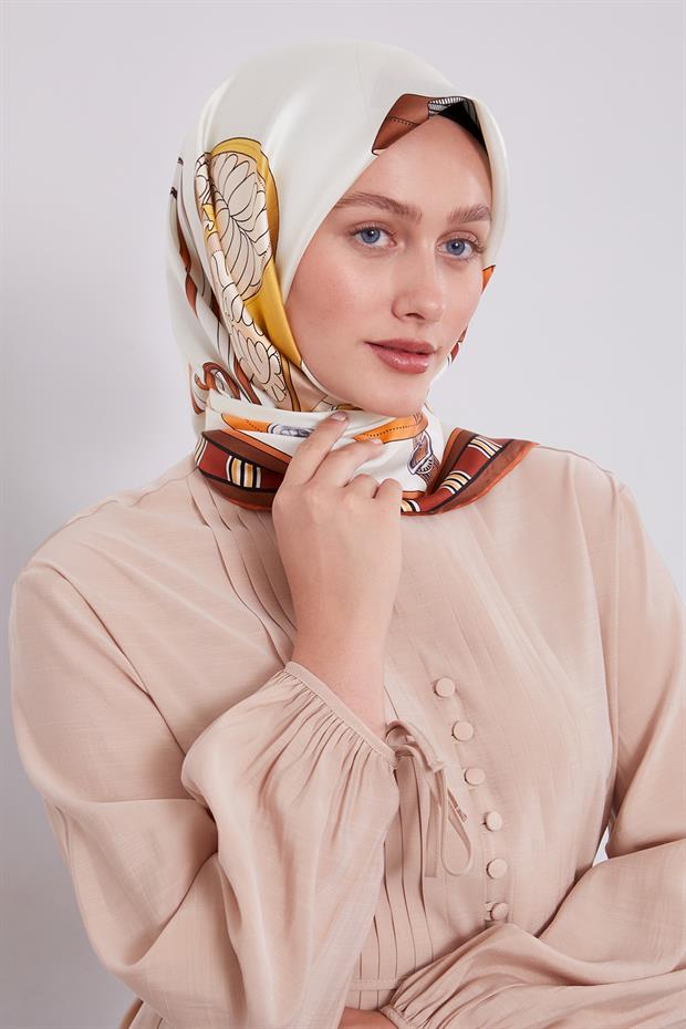 Tarçın Twill İpek Eşarp Lunera Koleksiyonu