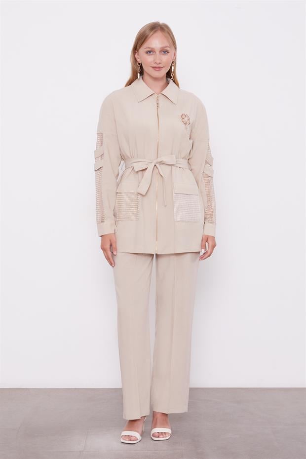 Taş File Detaylı İkili Takım