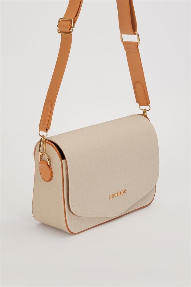 Taş Petek Baskılı Ayarlanabilir Askılı Omuz Çantası