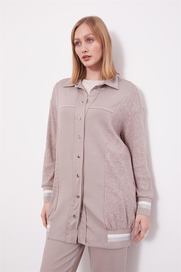 Taş Simli Ribana Detay Takım