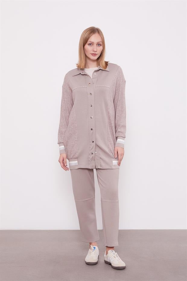 Taş Simli Ribana Detay Takım