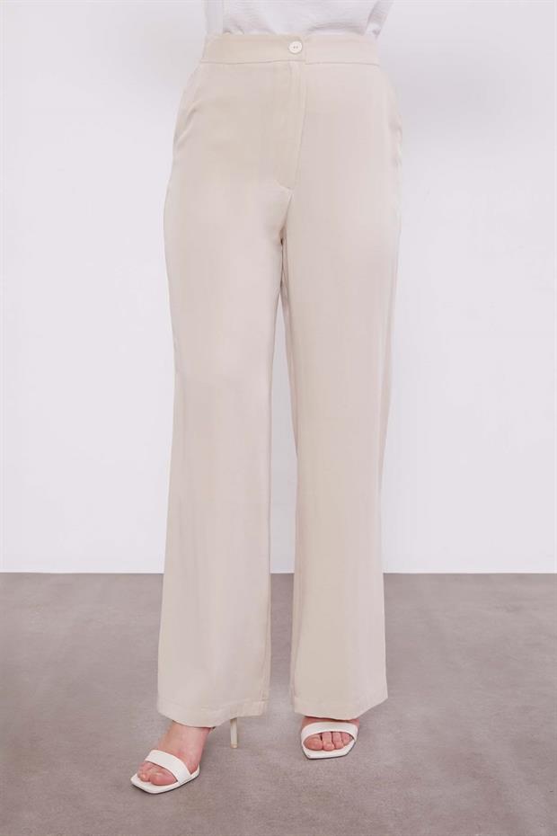 Taş - Siyah Dantel Detaylı Üçlü Tunik Takım