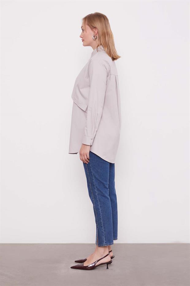 Taş Taş Detaylı Gömlek