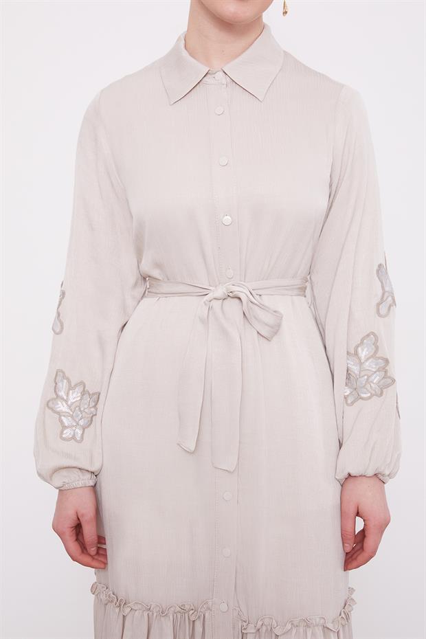 TAŞ Taş İşleme Detaylı Cupra Elbise